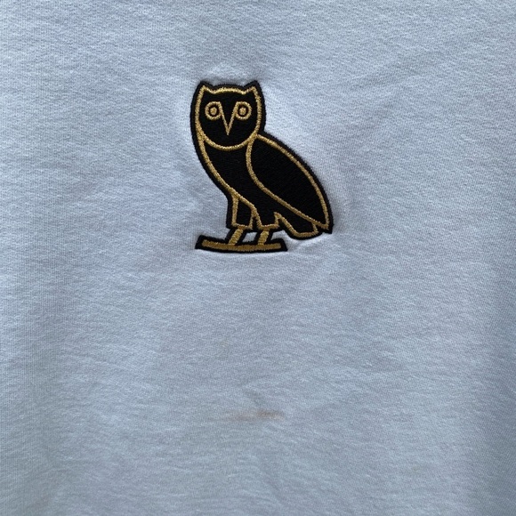 Octobers Very Own Classic Owl Logo Sweatshirt OVO Crewneck Light Blue Small - Picture 5 of 10